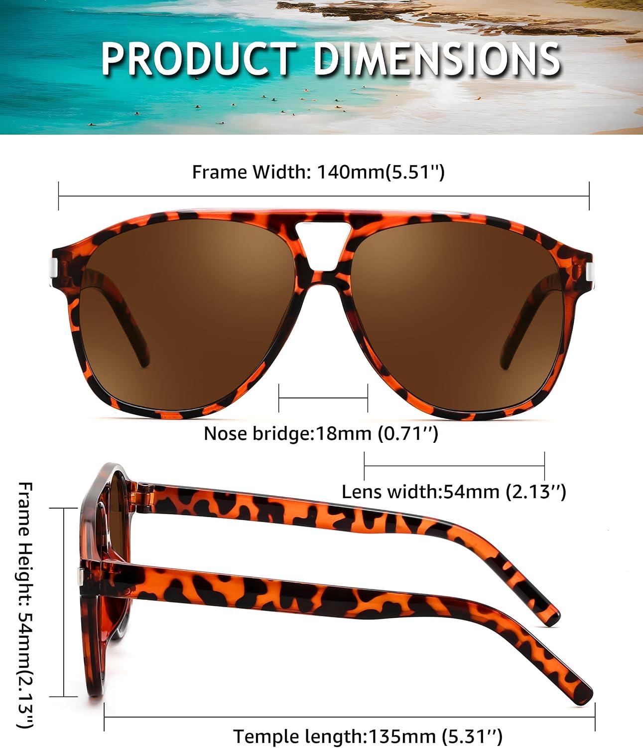 商品图片 27 | B0GXMV1N2N | FEISEDY Retro Aviator Sunglasses for Women Men Square Sunnies 70s Pilot Style Lightweight UV400 Shades B0421