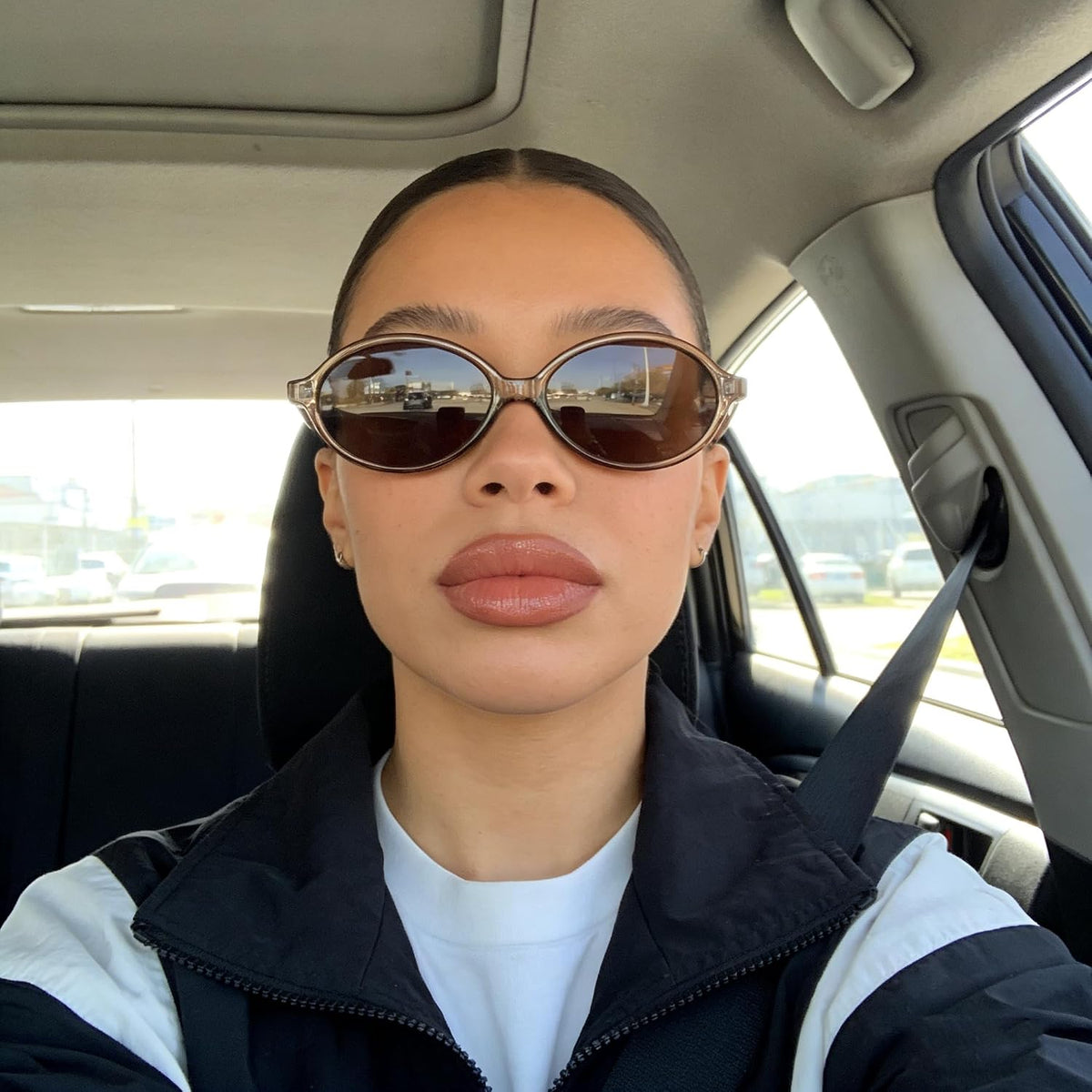ÉÌƷͼƬ 132 | B0DTHVTKB5 | FEISEDY Retro Oval Sunglasses for Women 90s Narrow Round Lightweight Shades Y2k Trendy Sunnies B1171