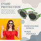 商品图片 5 | B0BRCJF4HH | FEISEDY Trendy Cat Eye Sunglasses Flower-shaped Frames Retro Diamond Cateye Eyewear for Women Men Oversized Sunglasses B2370