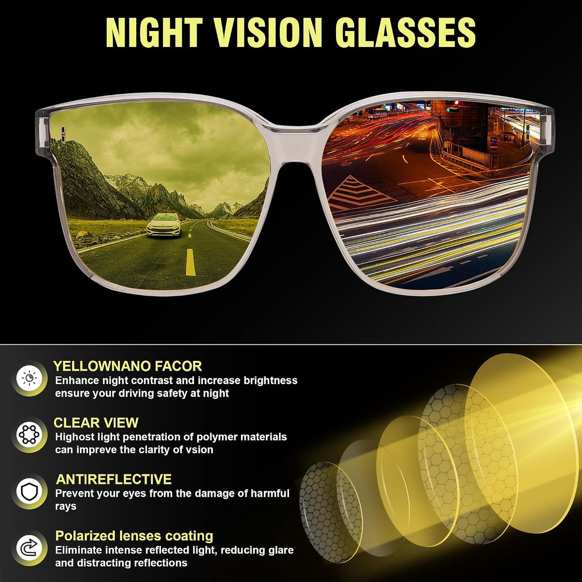 ÉÌƷͼƬ 26 | B0DS5D4WB4 | FEISEDY Sunglasses That Fit Over Glasses for Women Men UV400 B0269