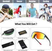 ÉÌƷͼƬ 27 | B0D95W5582 | FEISEDY Kids Sunglasses Youth Baseball Polarized Sunglasses Sports Lightweight TR90 Frame Boys Girls Cycling B0213