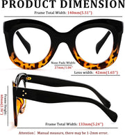 ÉÌƷͼƬ 12 | B0BGXNJFW2 | FEISEDY Retro Oversized Blue Light Blocking Reading Glasses Thick Frame Anti Glare Digital Eyestrain Readers B2980