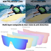 ÉÌƷͼƬ 44 | B0BZ4J86KV | FEISEDY Polarized Sunglasses for Men, Z87 Oversized Square Flat Top B2990