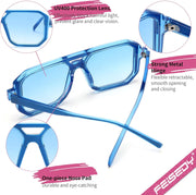 ÉÌƷͼƬ 47 | B0B9BNZRMZ | FEISEDY Retro Aviator Square Sunglasses for Women Men UV400 B2939