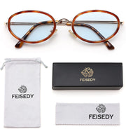 ÉÌƷͼƬ 14 | B0H2XM1HNJ | FEISEDY 90s Retro Oval Cat Eye Sunglasses UV400 Small Face B0450