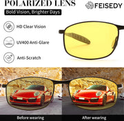 ÉÌƷͼƬ 53 | B07GSRV2H5 | FEISEDY Rectangle Polarized Square Sunglasses for Men Women B2444