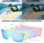 ÉÌƷͼƬ 69 | B0BZ4J86KV | FEISEDY Polarized Sunglasses for Men, Z87 Oversized Square Flat Top B2990