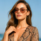 商品图片 19 | B0FKML2SSC | FEISEDY Oversized Aviator Sunglasses Women Men - Retro Gold Metal Chunky Frame, UV400 for Driving & Daily Wear B0311