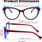 商品图片 6 | B0CGNLZQFZ | FEISEDY Women Cateye Blue Light Blocking Glasses Fake Nerd Clear Computer Eyewear TR Fashion Frame B0040