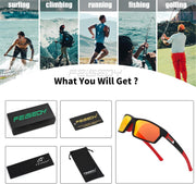 ÉÌƷͼƬ 28 | B0CWV23RCP | FEISEDY Polarized Sports Sunglasses for Men Women Youth Baseball Cycling Running Glasses UV400 Protection B0135