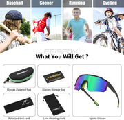 ÉÌƷͼƬ 6 | B0D95W5582 | FEISEDY Kids Sunglasses Youth Baseball Polarized Sunglasses Sports Lightweight TR90 Frame Boys Girls Cycling B0213