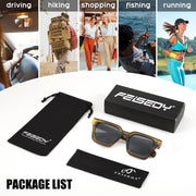 ÉÌƷͼƬ 16 | B0C9J9VMJL | FEISEDY Sunglasses Men Women Polarized, Chunky Square Thick Frame, Rectangle UV400 Shade Sun Glasses B2396