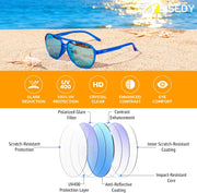 ÉÌƷͼƬ 11 | B0GVSV8P8S | FEISEDY Polarized Aviator Sunglasses for Men Women Trendy Sports TR90 B0378