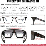 ÉÌƷͼƬ 5 | B0FY37CX2V | FEISEDY Polarized Fit Over Glasses Sunglasses for Men Women, Sports Wrap Around for Driving Cycling Fishing B0315