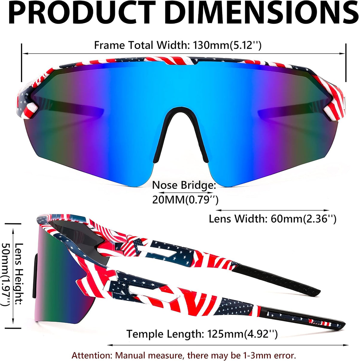 ÉÌƷͼƬ 7 | B0BQLPB8JV | FEISEDY Sports Sunglasses for Men and Women, UV400 Protection Outdoor Cycling Driving Fishing Glasses B2987