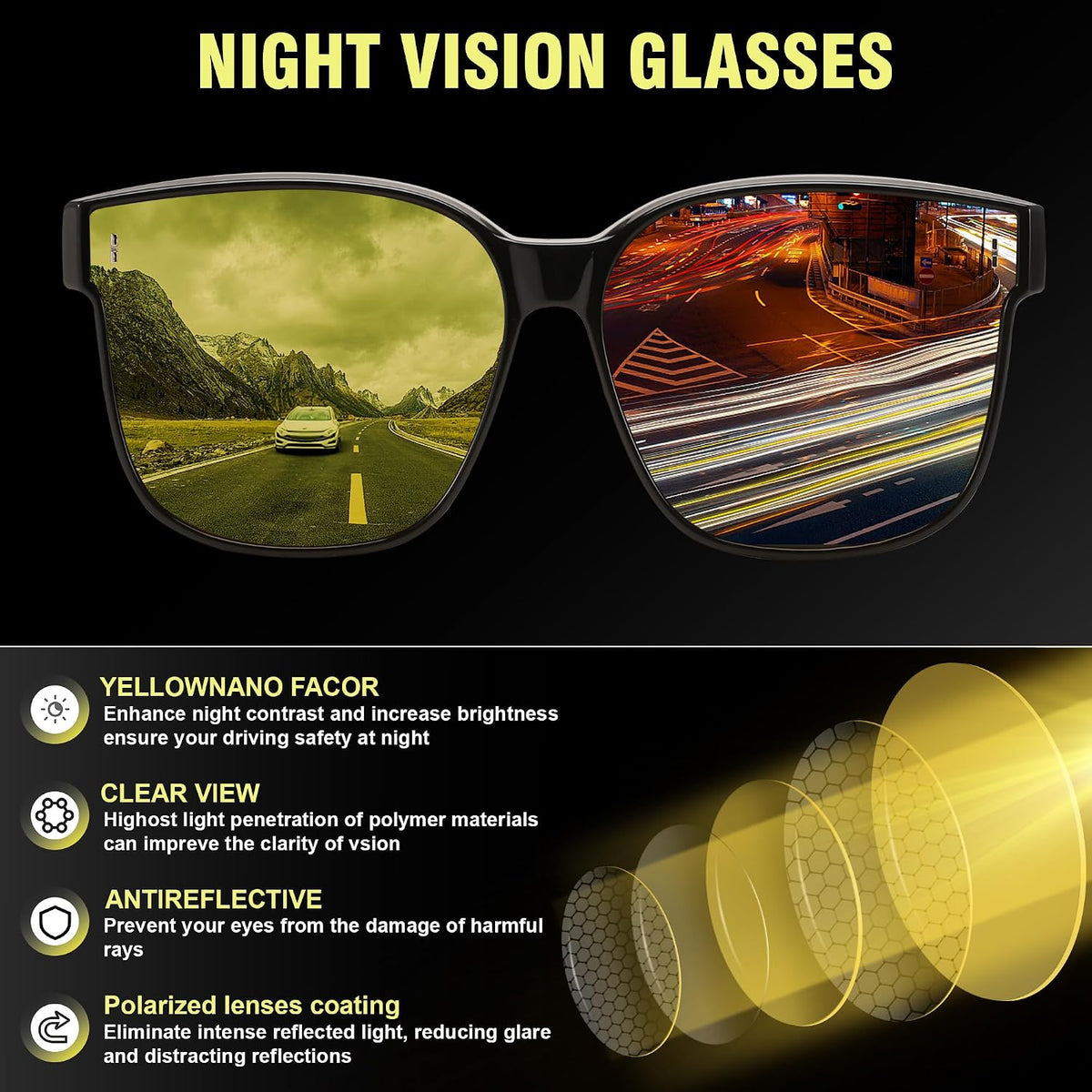 ÉÌƷͼƬ 13 | B0DS5D4WB4 | FEISEDY Sunglasses That Fit Over Glasses for Women Men UV400 B0269