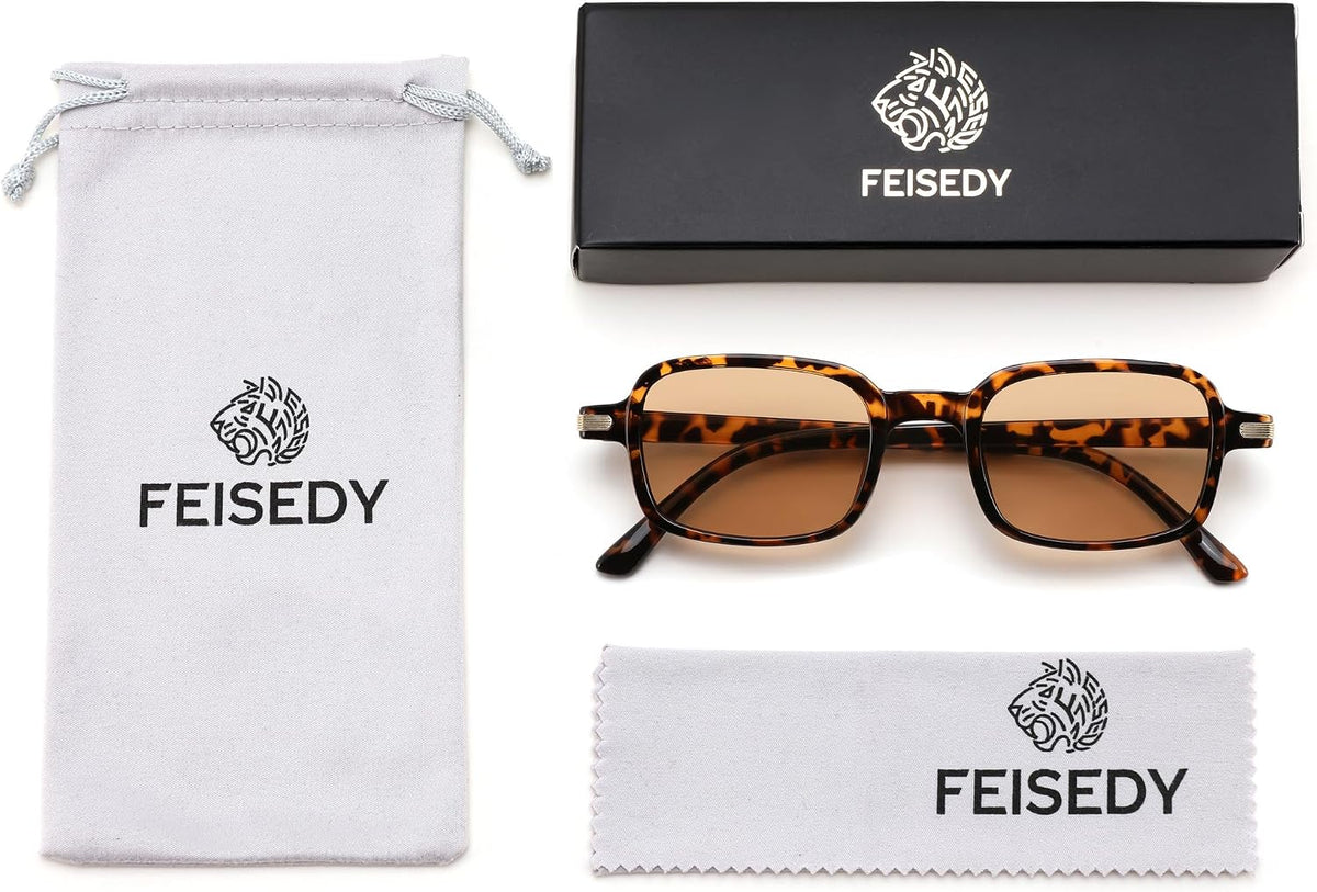 ÉÌƷͼƬ 21 | B0H1B921MS | FEISEDY Trendy Rectangle Sunglasses Womens Mens Narrow Square Shades B0449