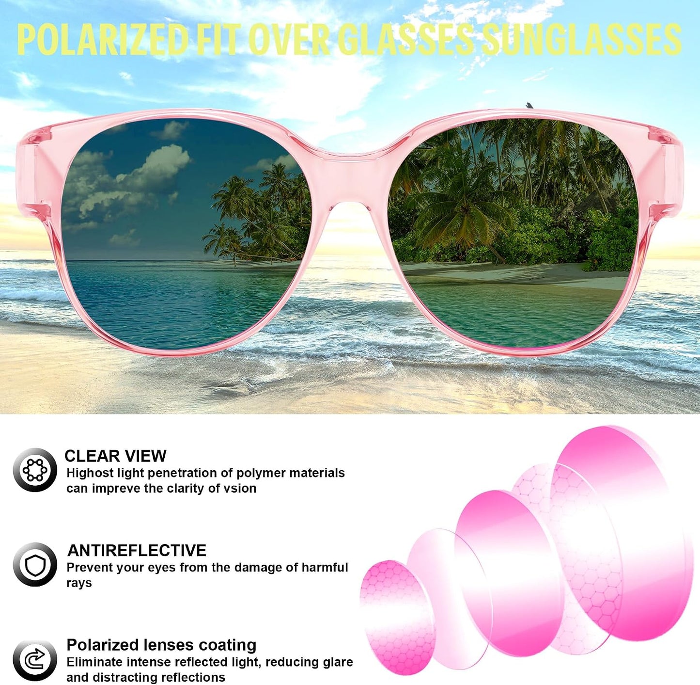 商品图片 39 | B0FRRT5Z37 | FEISEDY Fit Over Glasses Polarized Sunglasses, UV400 Protection for Driving & Outdoor Activities B0328