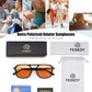 商品图片 56 | B0H2V9BFS5 | FEISEDY Retro Polarized Aviator Square Sunglasses for Women Men UV400 B0357
