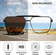 ÉÌƷͼƬ 10 | B0CP21BC1C | FEISEDY Trendy Polarized Aviator Sunglasses Womens Mens Retro Square Double Bridge Metal 90s Shades B0098