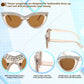 商品图片 29 | B0BZ7YMM4F | FEISEDY Oversized Women Cat Eye Rhinestone Sunglasses Costume Party B2360