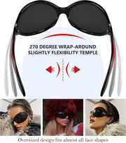 ÉÌƷͼƬ 13 | B0BYX6JXMW | FEISEDY Bug Eye Y2K Oversized Sunglasses Women Men Oval Frame B2391
