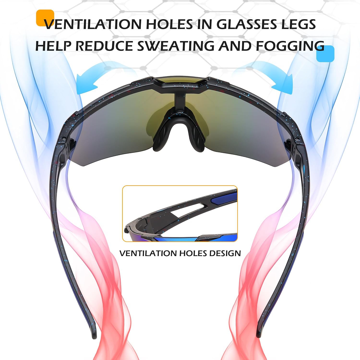 商品图片 27 | B0DBVLTVQD | FEISEDY Kids Sunglasses Youth Baseball Sun Glasses, UV400 Sports Cycling Softball Sunglasses for Adult Boys Girls B0227