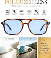 ÉÌƷͼƬ 46 | B0H2V9BFS5 | FEISEDY Retro Polarized Aviator Square Sunglasses for Women Men UV400 B0357