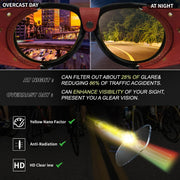 ÉÌƷͼƬ 3 | B0D5HMBR1X | FEISEDY Steampunk Sunglasses Women Men£¬Polarized Yellow Lens, Retro Round Vintage Frame Leatherwear B0159