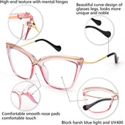 ÉÌƷͼƬ 11 | B0B63PP6VN | FEISEDY Women Oversized Square Blue Light Blocking Glasses Anti Eyestrain Cat Eye Fashion Eyewear B2956