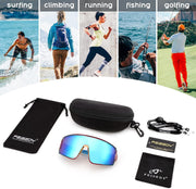 ÉÌƷͼƬ 40 | B0C785JPH3 | FEISEDY Sports Sunglasses, Polarized Oversized Shield for Women Men Youth, Baseball Cycling Running Outdoor Visor B2988