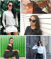 ÉÌƷͼƬ 7 | B01K4IHMQM | FEISEDY Retro Cat Eye Women Sunglasses Cateye Acetate Frame Polycarbonate Lenses B2239