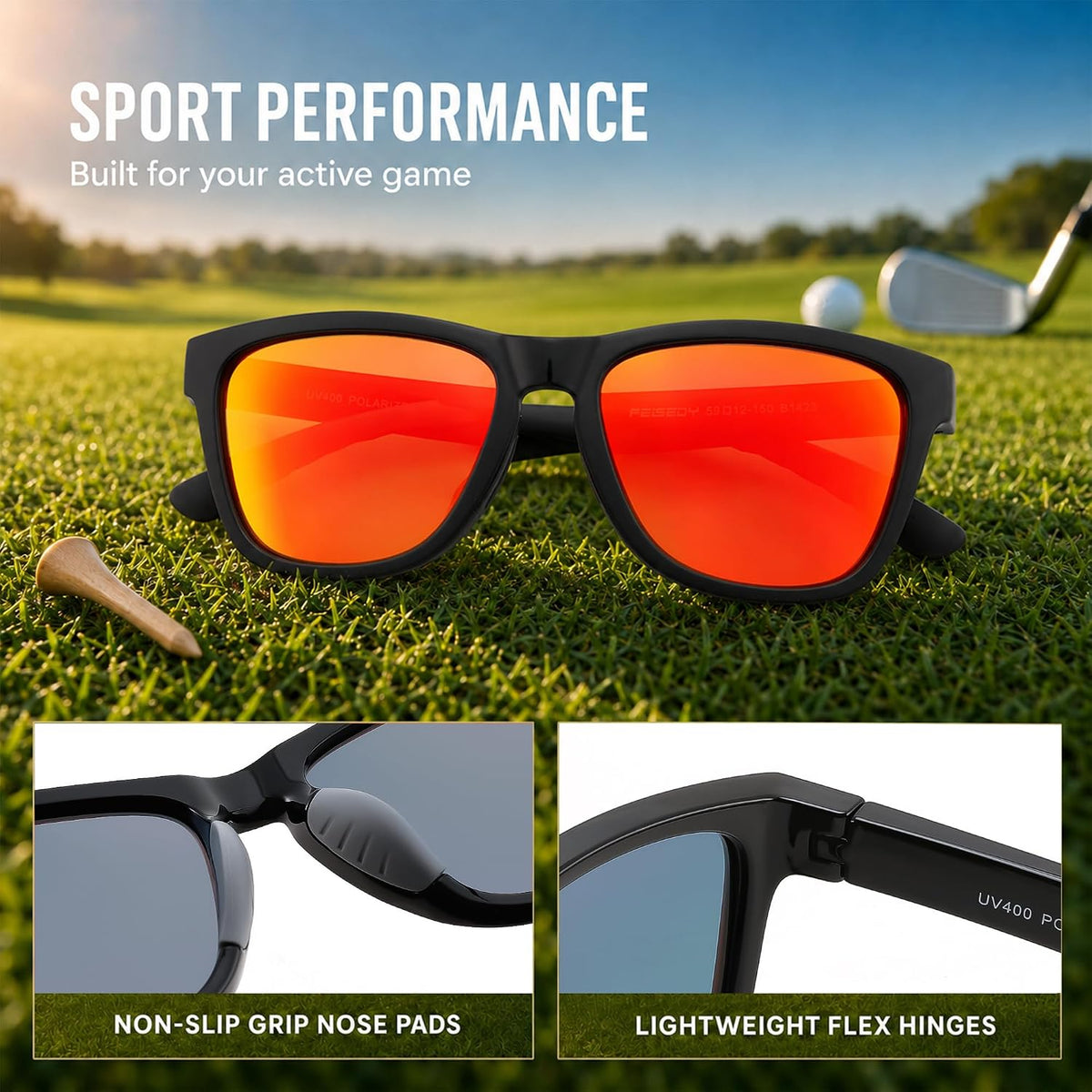 商品图片 31 | B0HFJF1ZXG | FEISEDY Polarized Sunglasses Women Men Sports Lightweight Sun Glasses B1423