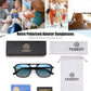 商品图片 7 | B0H2V9BFS5 | FEISEDY Retro Polarized Aviator Square Sunglasses for Women Men UV400 B0357