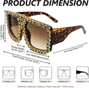 ÉÌƷͼƬ 6 | B09YHJ846J | FEISEDY Square Diamond Sunglasses for Women Retro Fashion Shiny Rhinestone Sun Glasses B2916