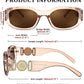 商品图片 38 | B0B5V7T75J | FEISEDY Retro Trendy Rectangle Sunglasses Women Men Narrow Shades B2322