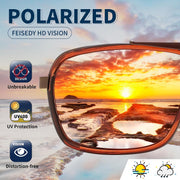 ÉÌƷͼƬ 18 | B0FDKZNCG9 | FEISEDY Retro Aviator Polarized Sunglasses For Women Men 70s Trendy B0292