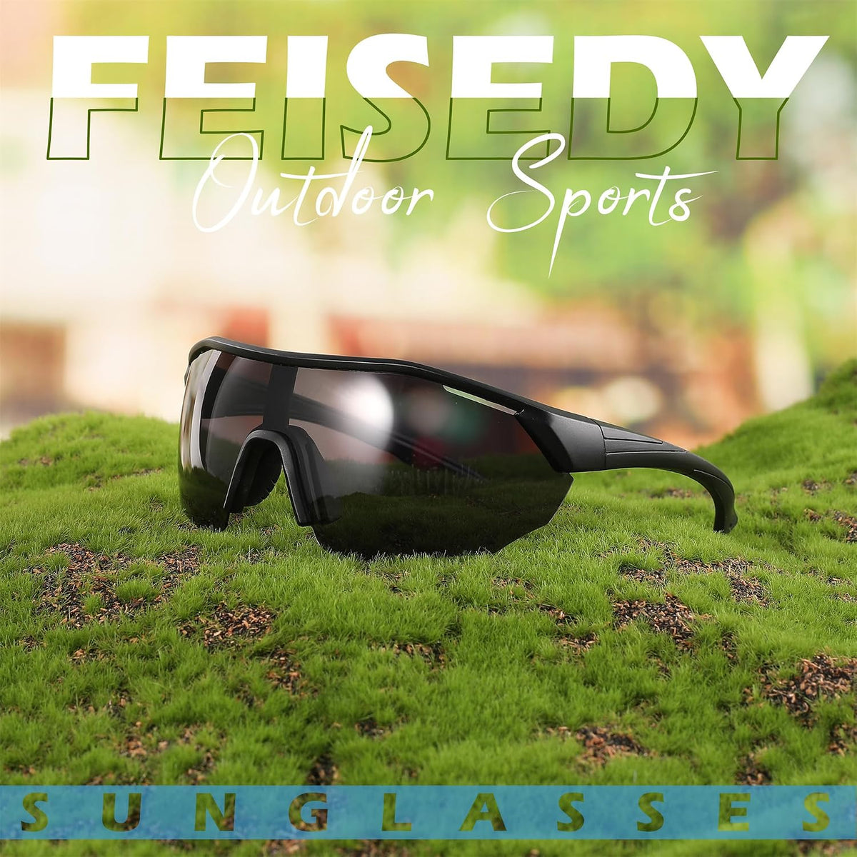 ÉÌƷͼƬ 5 | B0CNCBXTDV | FEISEDY Polarized Sunglasses Baseball Lightweight Frame Men Women Sports Cycling Sun Glasses for MTB UV400 Protection B0056
