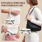 商品图片 10 | B0H4QTYMQP | FEISEDY Soft Crocodile Textured Leather Sunglass Bag, Portable Glasses Pouch With Button Clip Wrist Strap B0366