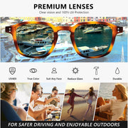 ÉÌƷͼƬ 24 | B0FHKKRN89 | FEISEDY Retro Square Sunglasses Women Men Vintage Trendy Shades UV400 Protection B0306
