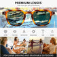 商品图片 24 | B0FHKKRN89 | FEISEDY Retro Square Sunglasses Women Men Vintage Trendy Shades UV400 Protection B0306