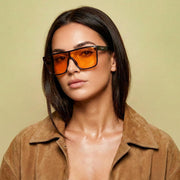 ÉÌƷͼƬ 17 | B0B2836HD6 | FEISEDY Sunglasses for Women Men, Fashion Mirrored Single Lens Shades