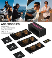 ÉÌƷͼƬ 32 | B0F8J2TQSK | FEISEDY Polarized Sunglasses for Men and Women Lightweight Frame Sun Glasses with UV400 Protection for Driving Fishing B0301
