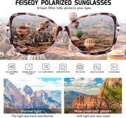 ÉÌƷͼƬ 57 | B09KC567VY | FEISEDY Womens Polarized Sunglasses UV400 Anti Glare Fashion Shades