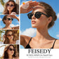 商品图片 19 | B0GX62YR7C | FEISEDY Retro Round Metal Brow Sunglasses for Women for Small Face B0427
