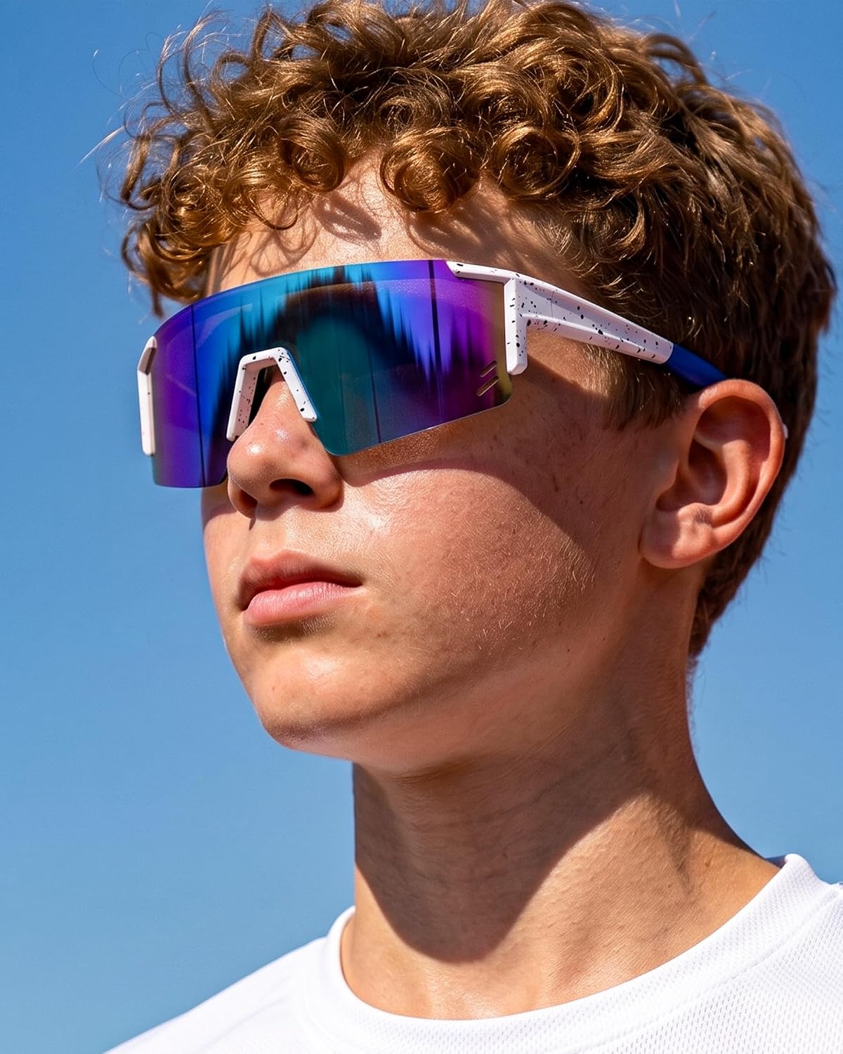 ÉÌƷͼƬ 10 | B0CCJ9N8C5 | FEISEDY Kids Sports Sunglasses UV400 for Youth, Ages 8-16 B0048