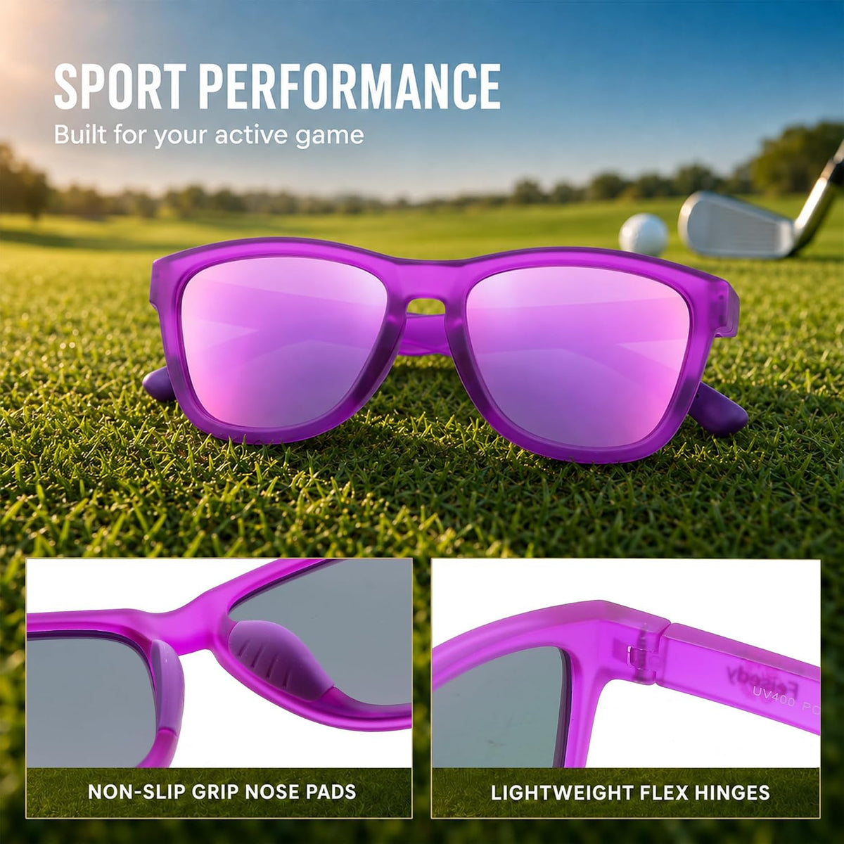 商品图片 25 | B0HFJF1ZXG | FEISEDY Polarized Sunglasses Women Men Sports Lightweight Sun Glasses B1423