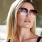 商品图片 11 | B083VRLS2Q | FEISEDY Classic Rimless Sunglasses Women Metal Frame Diamond Cutting Lens Sun Glasses B2567