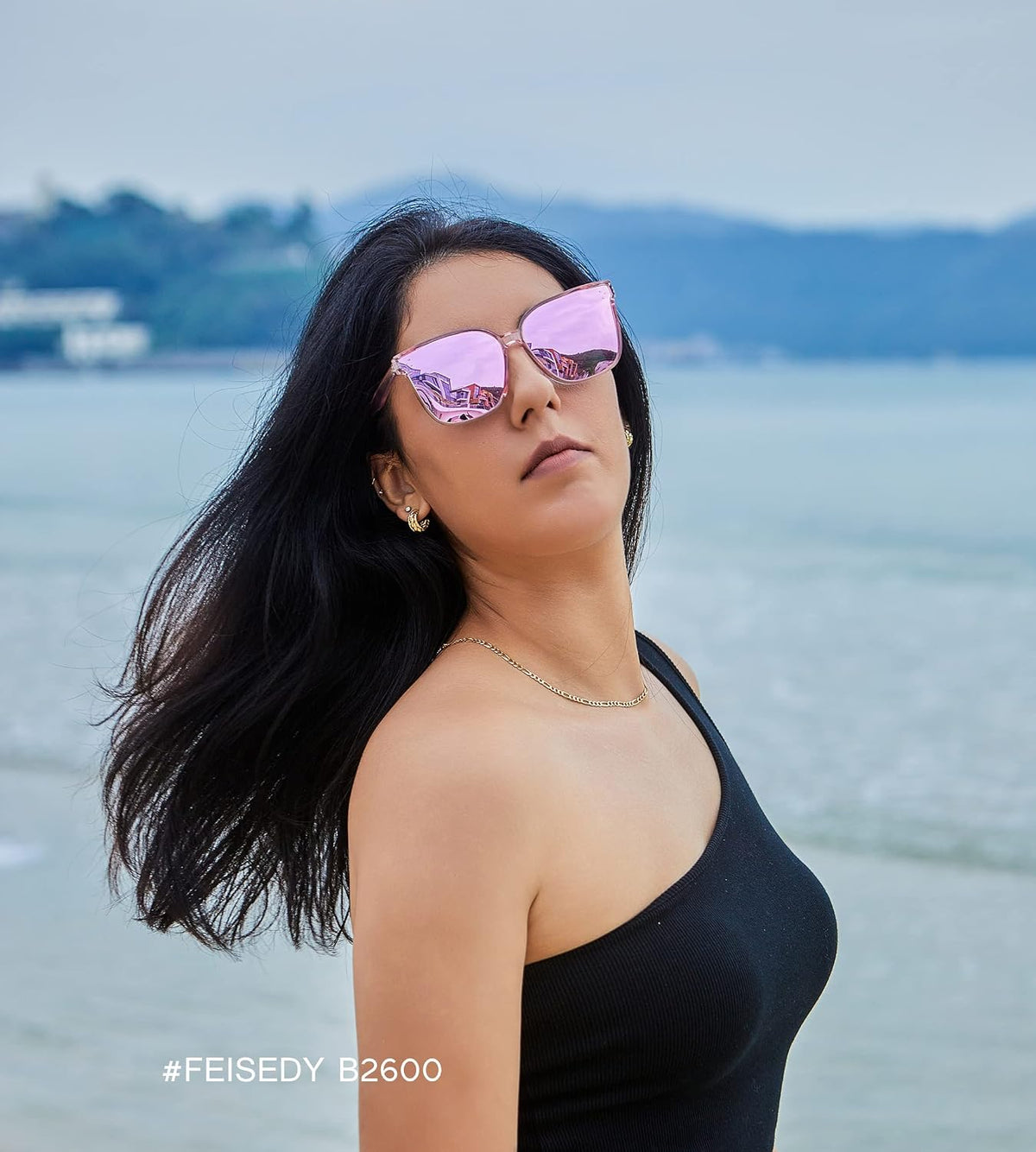 ÉÌƷͼƬ 54 | B0871BKMTN | FEISEDY Oversized Polarized Sunglasses - UV400 Protection, Square Fashion Sun Glasses for Outdoor & Daily B2600