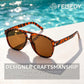 商品图片 26 | B0GXMV1N2N | FEISEDY Retro Aviator Sunglasses for Women Men Square Sunnies 70s Pilot Style Lightweight UV400 Shades B0421